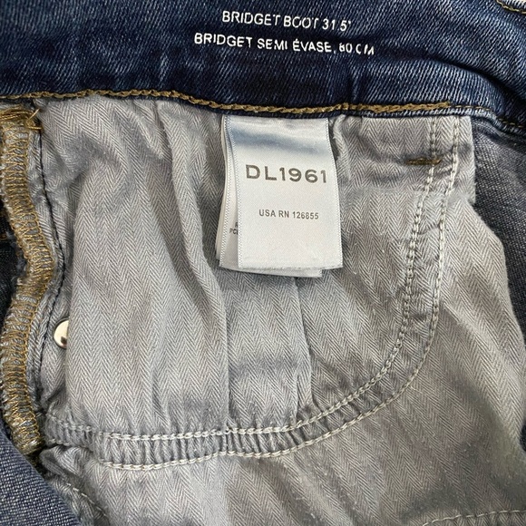 DL1961 Bridget Boot Cut Jeans Instasculpt High Rise in Seacliff Size 31 - Picture 9 of 11